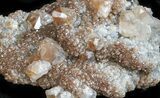 Zoned, Red Calcite Crystal Cluster - Santa Eulalia #33833-3
